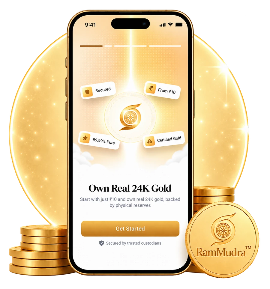 Begin your gold journey with the RamMudra mobile app