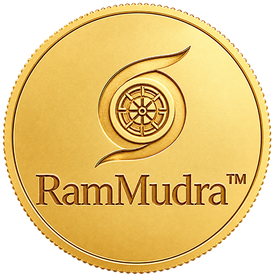 RamMudra golden emblem coin